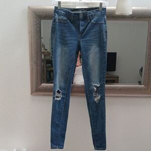 Universal Thread Distressed Blue Skinny Jeans/Jeggings